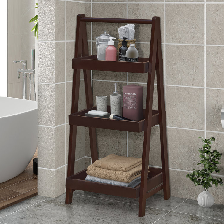 Lark Manor Bartels 15'' W x 33'' H x 13.75'' D Solid Wood FreeStanding